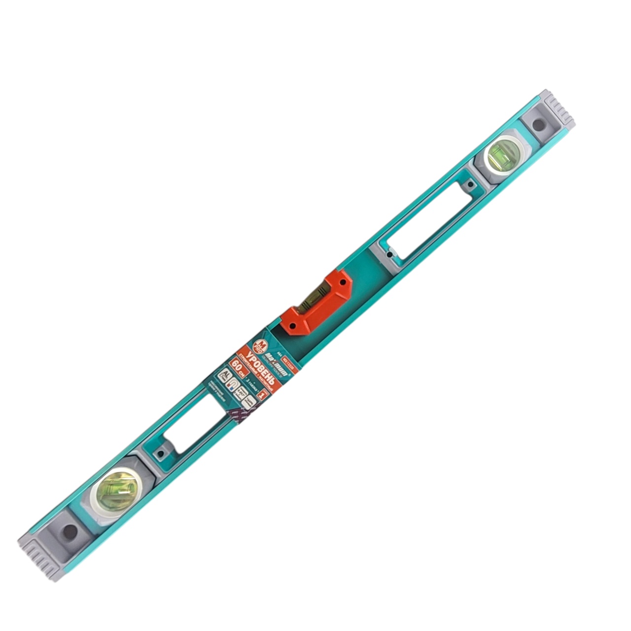 Уровень строительный магнитный 60 см, 5 магнитов, 444,«MAXIMUM» MX 13339