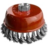 Щетка чашечная для УШМ 150 мм (6), черная, крученая проволока