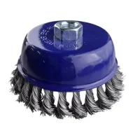 Щетка чашечная для УШМ 125 мм (5), чёрная, крученая проволока,"Maximum" MX 17788