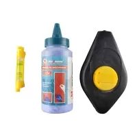 Набор для разметки: малярный шнур 10 м, пузырьковый уровень, краска разметочная 115 гр (2342)